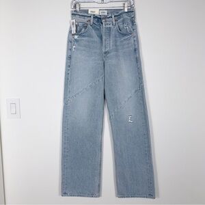 Citizens Of Humanity AYLA Light Blue WIDE Jeans TWIST